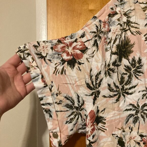 Rayon Slub Button Front Romper (Torrid, 3) - Picture 8 of 9